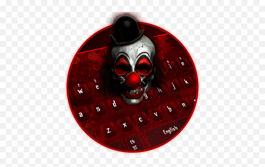 Red Horror Blood Clown Keyboard Theme U2013 U201egoogle Playu201c Programos - Clown Emoji,Scary Clown Emoji