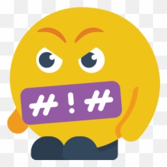 Swearing - Smile Preocupado Emoji,Swearing Emoji