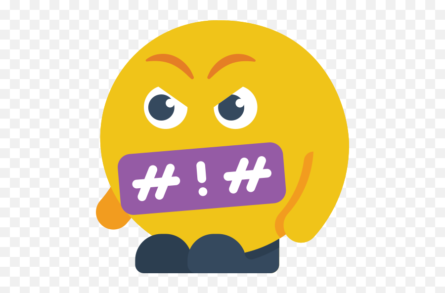 Swearing - Smile Preocupado Emoji,Swearing Emoji