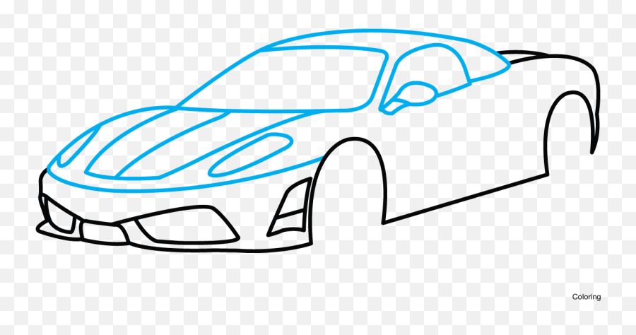 Transport Drawing Sports Car Picture - Drawing A Car Easy Emoji,Sports Car Emoji