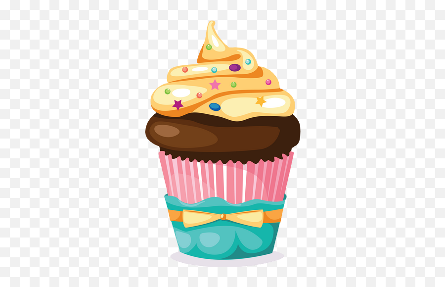 Vector Cupcakes Background Transparent - Ponquesitos Decorados Dibujos Emoji,Emoji Cupcake Stand