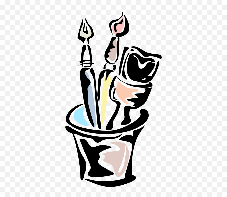 Vector Paintbrush Emoji Paint Transparent U0026 Png Clipart Free - Clip Art,Paint Bucket Emoji