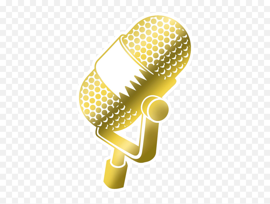 Gold Mic Psd Official Psds - Golden Microphone Icon Png Emoji,Microphone Emoji Transparent