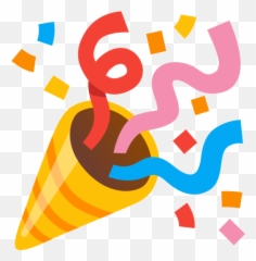Party Popper Emoji - Emoji Fete,Celebration Emoji