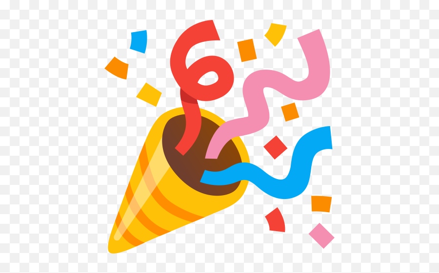 Party Popper Emoji - Emoji Fete,Celebration Emoji