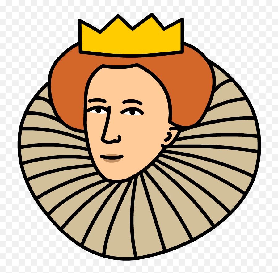 Queen Elizabeth I - Queen Elizabeth 1 Cartoon Clipart Queen Elizabeth 1 Easy Drawing Emoji,Emoji Queen