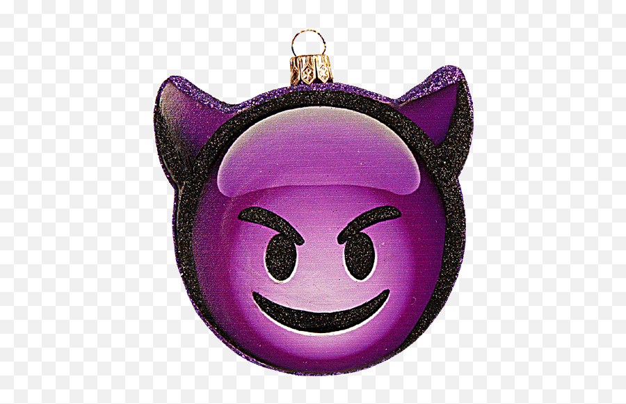 Smiling Purple Devil - Happy Emoji,Christmas Emoticons