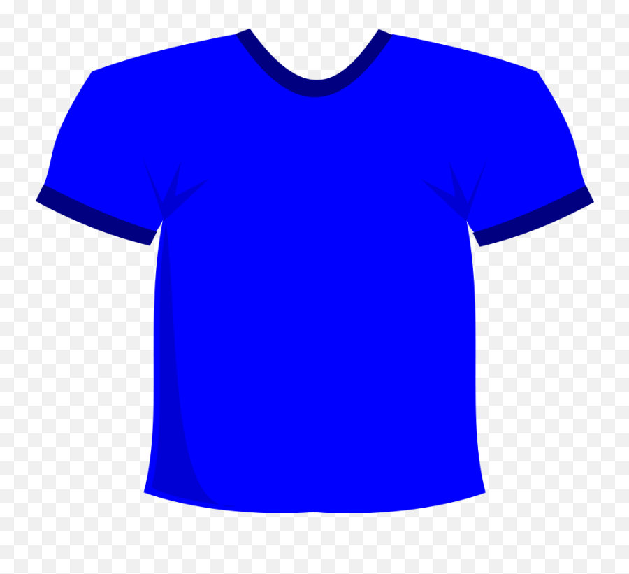 Short Sleeve Shirts Clipart - Blue T Shirt Cartoon Png T Shirts Cartoon Png Emoji,Tshirt Emoji