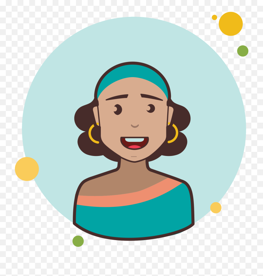 Brown Curly Hair Lady With Earrings - Short Curly Hair Cartoon Emoji,Curly Hair Emoji