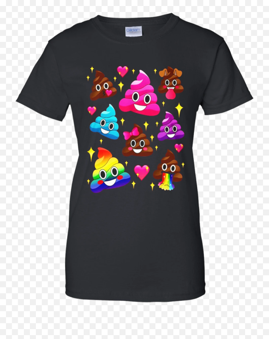 Cute Girl Rainbow Emoji Poop T,Rainbow Emoji