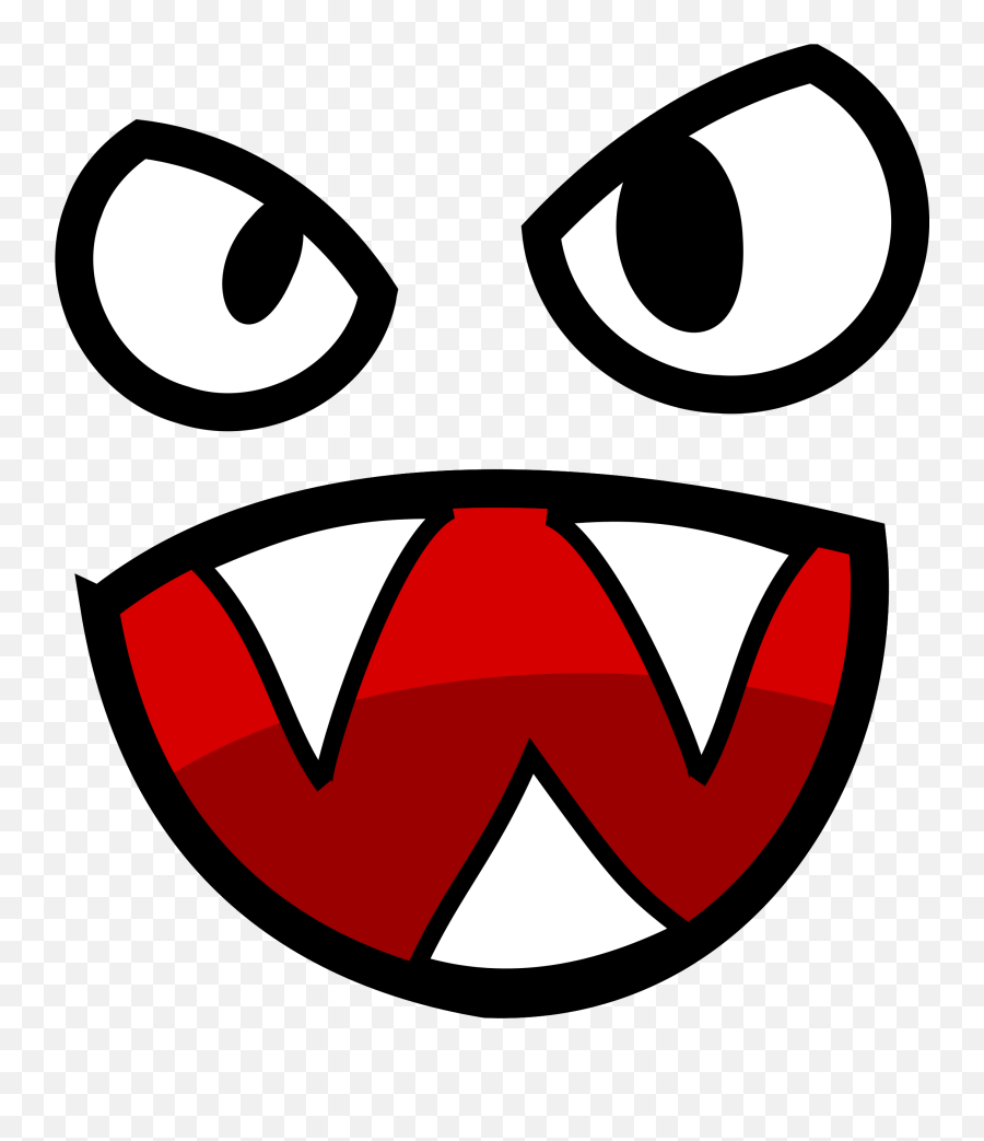 Face With Big Mouth Png Files - Monster Eyes And Mouth Emoji,Wide Eyed Emoticon