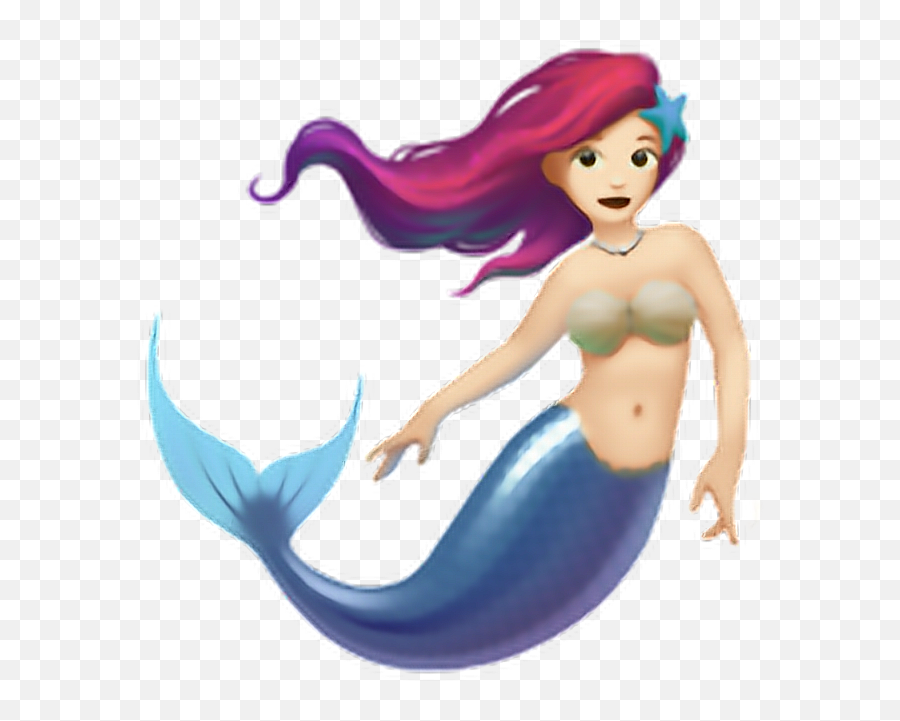 Mermaid Emoji Emoticon Iphone - Mermaid Emoji,Mermaid Emoji Iphone