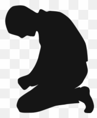 Kneeling Depressed Man Clipart Person - Silhouette Of Person Kneeling Emoji,Kneeling Emoji