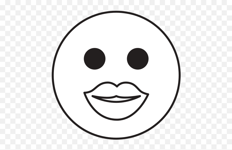 Descargar Emoticon Kawaii Kissy Face - Circle Emoji,Emoticones Kawaii