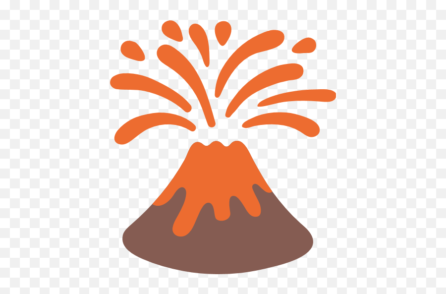 Volcano Eruption Transparent - Volcano Clipart Transparent Background Emoji,Earthquake Emoji