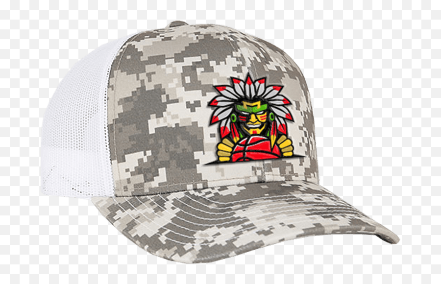 Indio Altern Logo Camo Trucker Snapback - Baseball Cap Emoji,Emoji Snapback