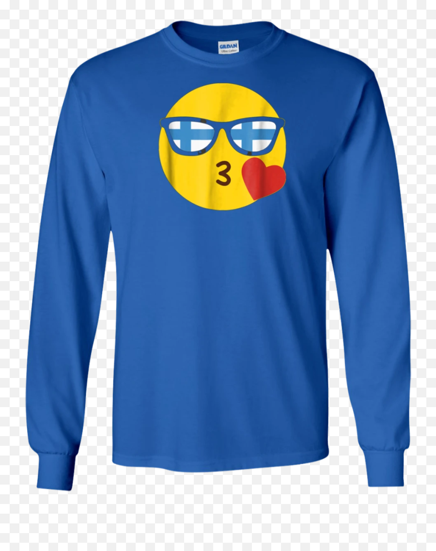 Finnish Flag Sunglasses Funny Tee Emoji,Finland Emoji