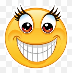 Crazy Big Smile Emoji Sticker -
