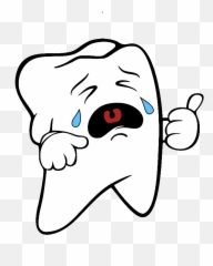 Crying Tooth Clipart Sticker Free Pictures - Crying Teeth Emoji,Crying Emoji