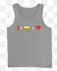 Download Bacon Butter Emoji Tank Top - Active Tank,Butter Emoji