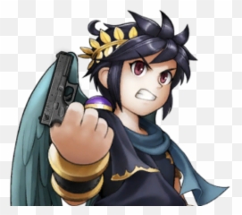 Made This For Discord Use It If You Want Gun Darkpit - Dark Pit Kid Icarus Emoji,Discord Gun Emoji