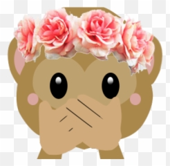Emoji Clipart Rose - Flower Crown Transparent Background