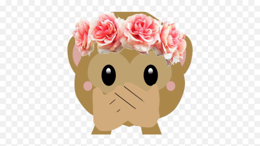 Emoji Clipart Rose - Flower Crown Transparent Background,Pink Flower Emoji