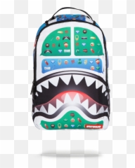 Sprayground Backpack - Sprayground Emoji,Shark Emoji