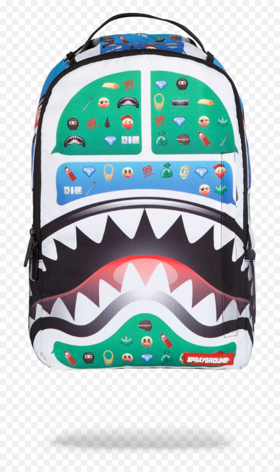 Sprayground Backpack - Sprayground Emoji,Shark Emoji