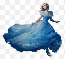 Lady Dancing Dress Blue Cinderella - Cinderella Png Emoji,Dancing Lady Emoji Costume