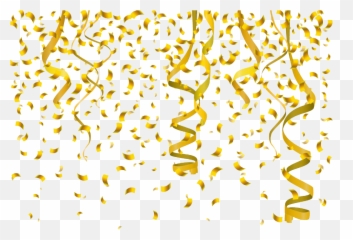 Gold Interior Design Confetti Services - Transparent Background Emoji