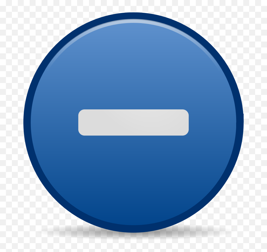 Download Free Png Minus Emblem Icon - Dlpngcom Icono Menos Azul Png Emoji,Minus Emoji