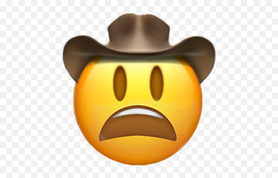 Emojiiphone Emoji Iphone Cowboy Sad - Cowboy Emoji,Sad Emoji Iphone
