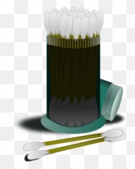 Q - Tips In A Container Clipart Free Download Transparent Cartoon Cotton Buds Clipart Emoji,Frog And Teacup Emoji