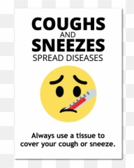 Coughs And Sneezes Spread Diseases X - Smiley Emoji,Tissue Emoticon