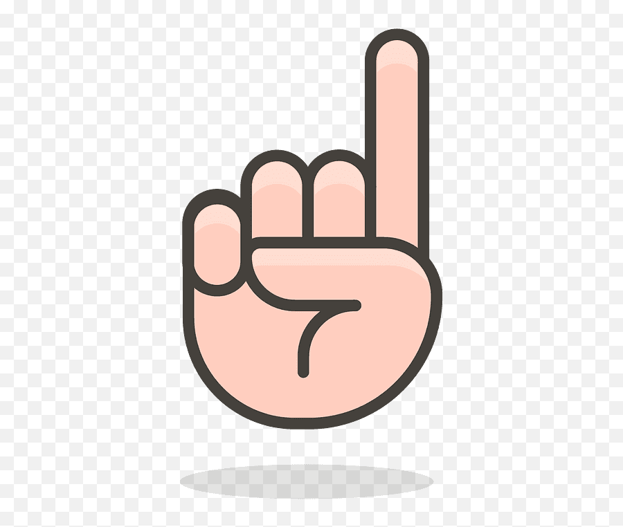 Index Pointing Up Emoji Clipart Free Download Transparent - Index Finger,Up Emoji