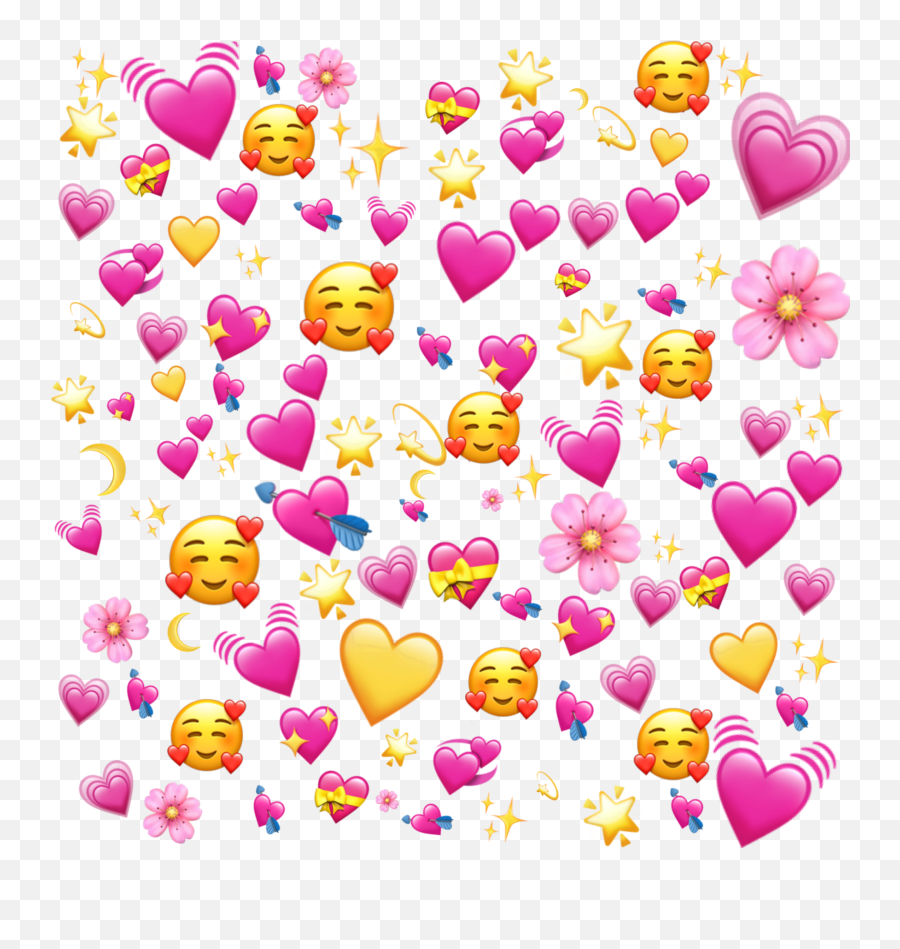 To - Alot Of Hearts Edit Emoji,Heart Emojis Meme