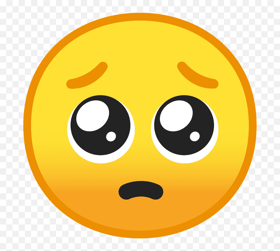 Pleading Face Emoji Clipart - Emoji Tierno,Confused Emoji Png