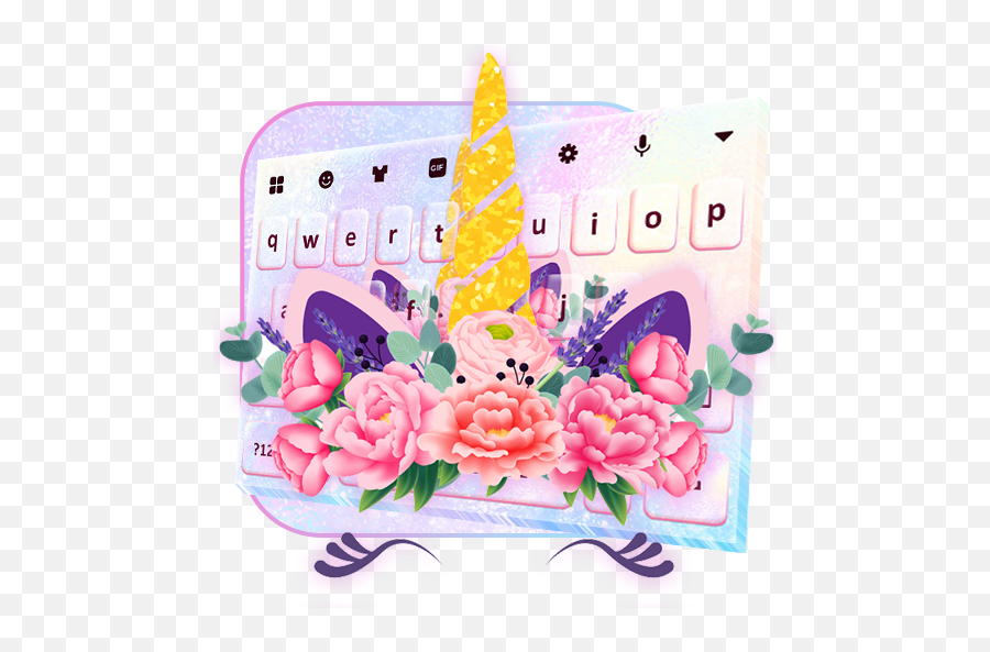 Glisten Unicorn Pinky - Keyboard Theme U2013 Applications Sur Unicorni Emoji,Hugs Emoji Android