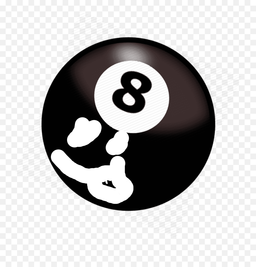8 - Dot Emoji,Eight Ball Emoji