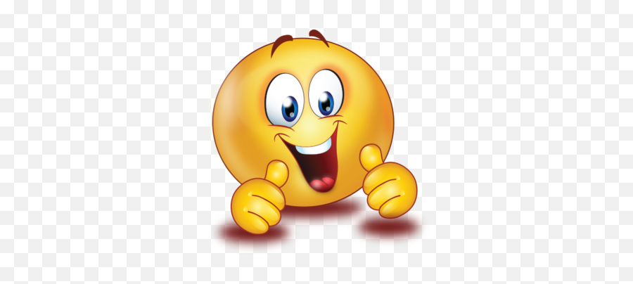 Cheer Excited Two Thumb Up Emoji - Excited Emoji,Thumbs Up Emoji Text