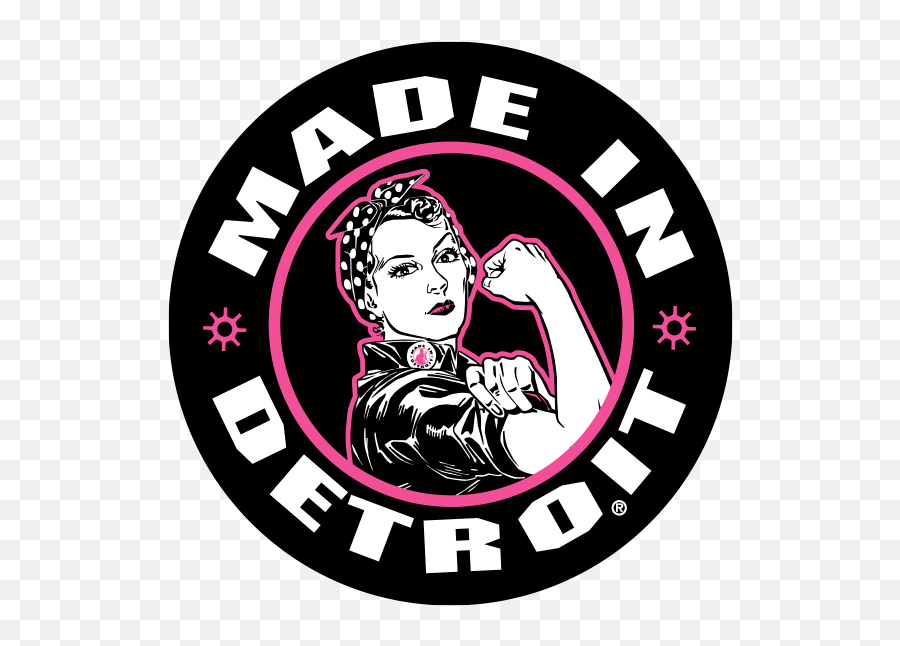 Rosie The Riveter 4 Stickers - Made In Detroit Made In Detroit Emoji,Rosie The Riveter Emoji