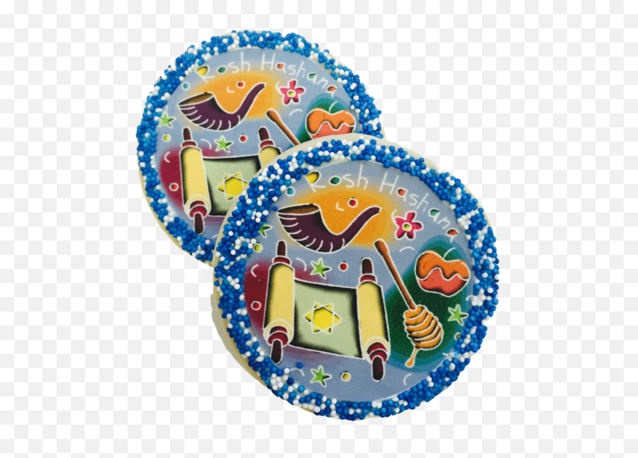 Rosh Hashanah Sugar Cookies With - Illustration Emoji,Rosh Hashanah Emoji