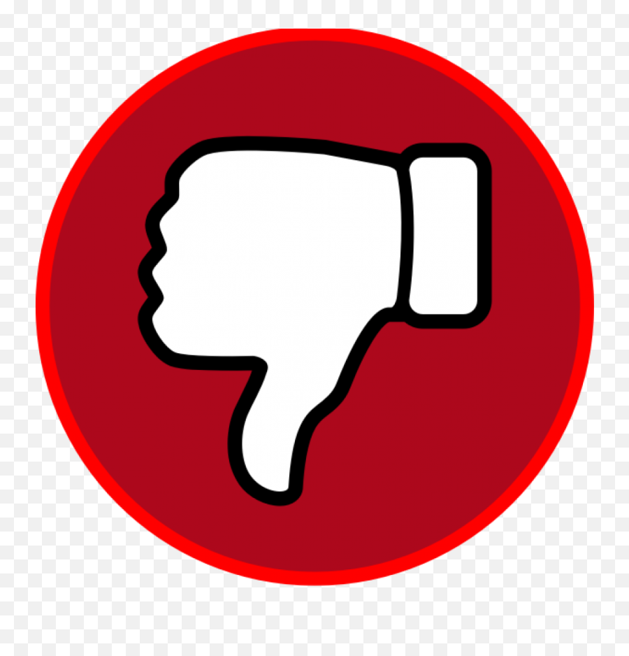 Red Dislike Symbol Emoji Png Image,Red Emoji