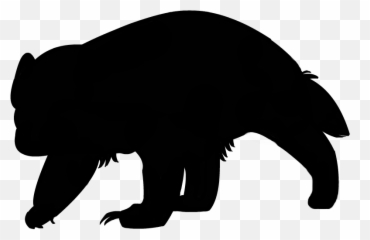 Badger Clipart American Badger Badger - Badger Silhouette Png Emoji,Honey Badger Emoji