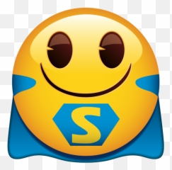 Superhero Face Variant Blue - Smiley Emoji