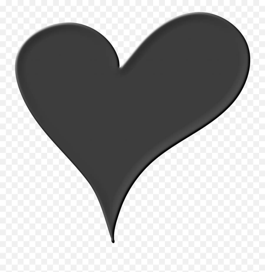 Free Grey Heart Png Download Free Clip - Heart Clipart Black And White Emoji,Gray Heart Emoji