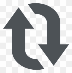 And Upwards Open Circle Arrows Emoji - Vector Png Free