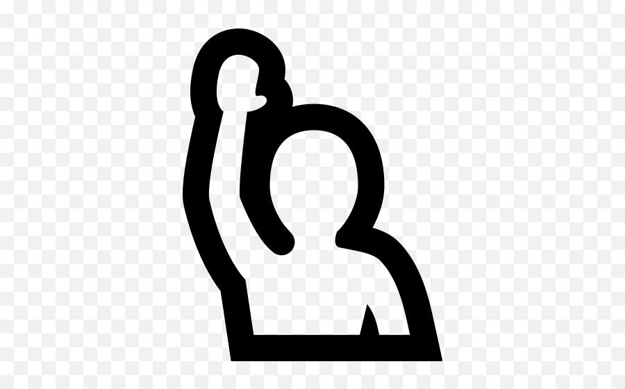 Noun Raised Hand - Transparent Raised Hand Icon Emoji,Raise Hand Emoji