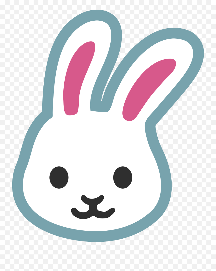 Vector Rabbit Face - Bunny Emoji Png Transparent,Easter Emojis